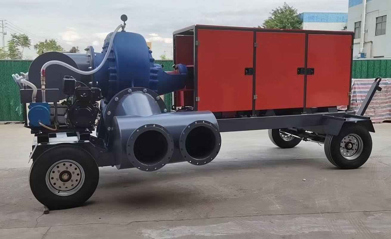 柴油机移动泵车可实现快速紧急抽排水