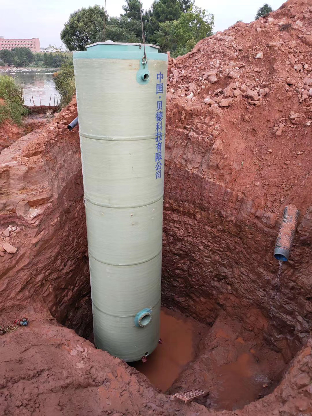玻璃钢一体化预制泵站自动远程控制地埋式雨水泵站污水提升设备