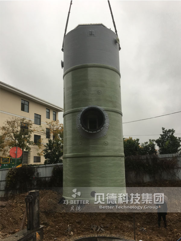 地埋式一体化预制泵站市政排水污水提升泵井玻璃钢雨水一体式井筒