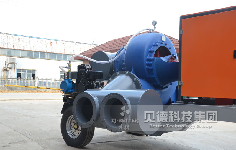 上海下水管道清污城市防汛抢险移动强自吸排污泵6寸8寸大吸力水泵