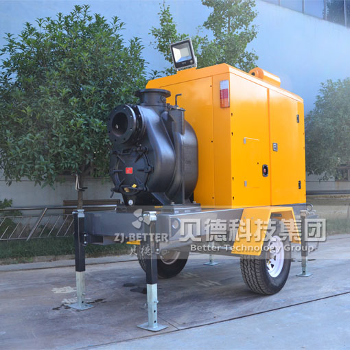 拖挂式一体排水泵车 移动式防汛大流量抢险排涝抽水泵车