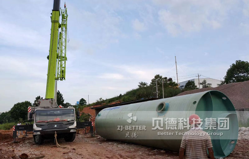 污水提升泵站 污水雨水一体化预制泵站 厂家批发玻璃钢泵站